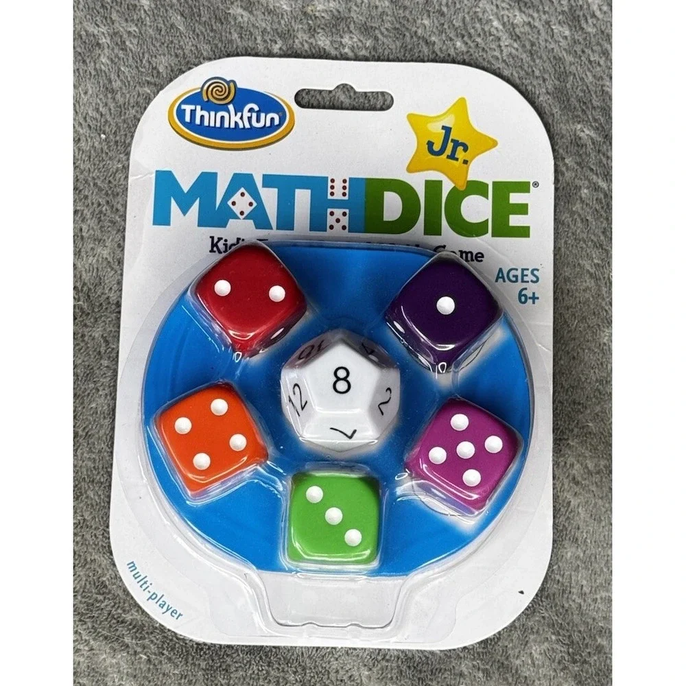 Thinkfun‎ Jr. Math Dice Jr Kids First Mental Math Game Learning Ages 6+ *NEW